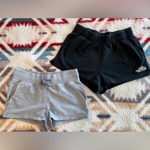 Lululemon and North Face shorts size M